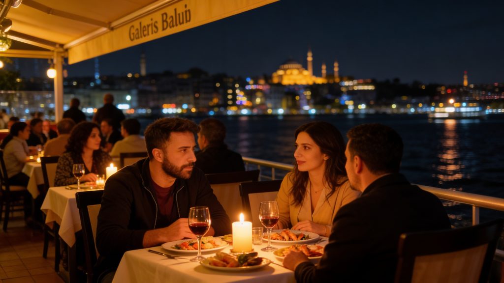 İstanbul’un En Güzel Manzaralı Romantik Restoranı: Galata Nergis Balık Galata Nergis Balık